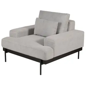 PRO LIVING Fauteuil Yoko Gris clair YOKO-ARM02 pas cher