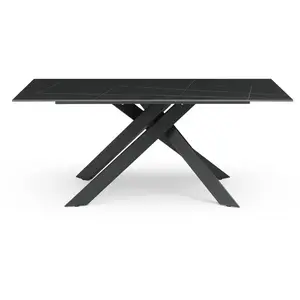 Comparateur de prix : Table De Salle À Manger Table À Manger Cruise Ceramique Noir
