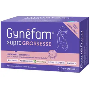 Gynéfam Supra Grossesse Boîte de 3 mois 90 capsulesVendu parparasanteonline