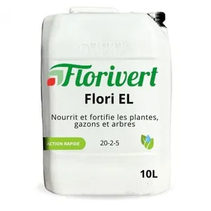 FLORIVERT Engrais gazon Flori EL 20-2-5 10L libération lente, pour pelouses bien... pas cher