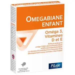 Comparateur de prix : Pileje Omegabiane Enfant Oméga 3 Vit D et E 27 pastilles gélifiées