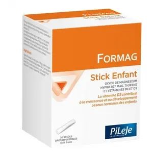 Comparateur de prix : Pileje Formag Enfant 20 sticks Orodispersibles