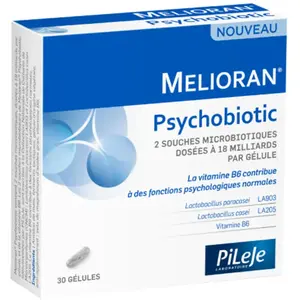 Comparateur de prix : Pileje melioran psychobiotic 30 gélules