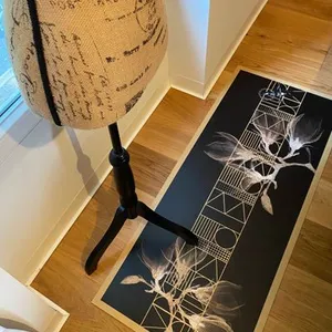 Tapis Vinyle Chic Noir et Or - 99deco - L 120 x l 50 cm Ep. 2 mm pas cher