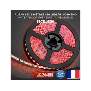Ruban LED Bande Guirlande Strip 5050 SMD 300 LED Waterproof IP65 5M 12... pas cher