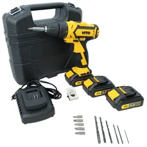 Perceuse Visseuse sans fil VITO - 14,4V - 3 batteries lithium 2.0Ah - ...