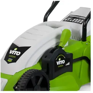 Tondeuse électrique VITOGARDEN 1400W - Coupe 34 cm - Hauteur de coupe ... pas cher