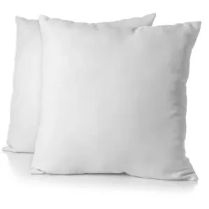 Lot de 2 taies d'oreiller - HOME LINGE PASSION - 63 x 63 cm - Blanc pas cher