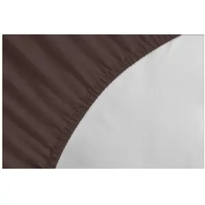 Drap-housse - LOVELY HOME - LH71594 - 180x200+30 cm - Marron pas cher