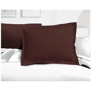 Comparateur de prix : Lovely Home - Lot de 2 taies d'oreiller LH71587 - 60 x 80 cm - Marron