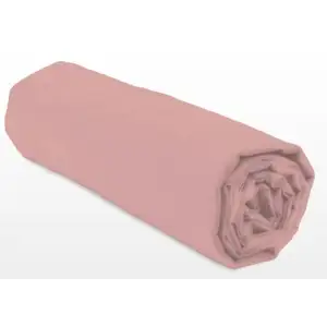 Drap-housse - LOVELY HOME - LH71630 - 180x200+25 cm - Rose pas cher
