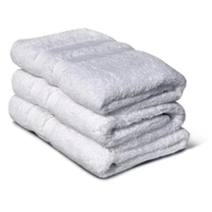 Lot de 3 serviettes - LOVELY HOME - 3 Serviettes 50 x 100 cm - Blanc pas cher