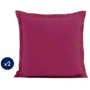 Comparateur de prix : Lovely Home - Lot de 2 taies d'oreiller LH71604 - 73 x 73 cm - Fuchsia