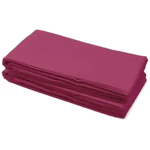 Comparateur de prix : lovely home drap plat 100% coton 180x290 cm - 1 personne - fuchsia