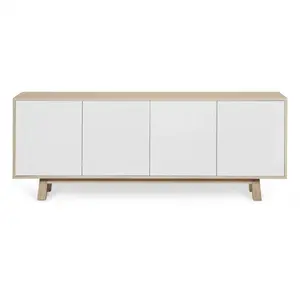 MON PETIT MEUBLE FRANCAIS Buffet bas 4 portes 200 cm, en frêneVendu parconforama