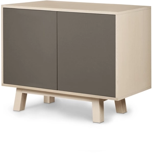 MON PETIT MEUBLE FRANCAIS Buffet bas 2 portes 100 cm, en frêne