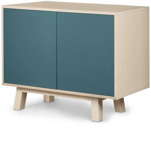 MON PETIT MEUBLE FRANCAIS Buffet bas 2 portes 100 cm, en frêne