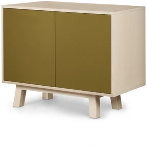 MON PETIT MEUBLE FRANCAIS Buffet bas 2 portes 100 cm, en frêne
