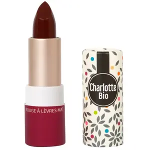 Charlotte Bio - Rouge à lèvres mat 3.5 g Rouge foncé unisex pas cher