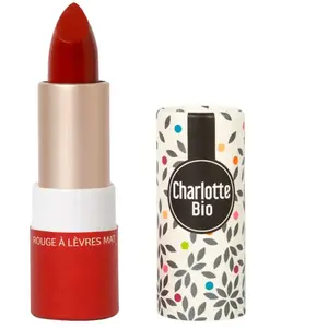 Charlotte Bio - Rouge à lèvres mat 3.5 g Rouge foncé unisex pas cher