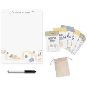 L’Atelier Gigogne Jeux Pour S'occuper En Voiture Blanc pas cher
