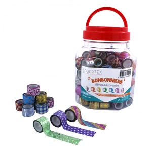 Sodertex Maxi Pack de 100 Mini Rubans Adhésifs Repositionnables - 11,6mmx1m - Thème : La Bonbonnière Abracadabrante - - L916000Vendu paramazon