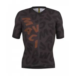 Maillot Mavic Aksium Graphic manche courte gris carbone bronze - L pas cher