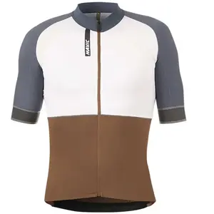 Maillot Mavic Ksyrium manche courte blanc marron bleu femme - XS pas cher