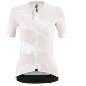 Maillot Mavic Aksium Graphic manches courtes rose blanc femme - L pas cher