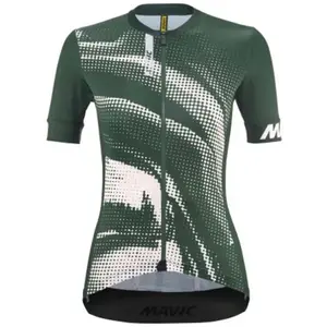 Comparateur de prix : Maillot Mavic Aksium Graphic manches courtes vert rose femme - XS