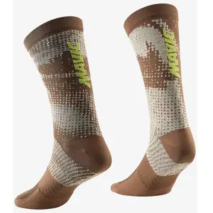 Chaussettes Mavic Essential Graphic marron logo jaune - 43-44
