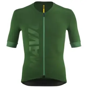 Maillot Mavic Aksium manches courtes vert foncé - XL pas cher