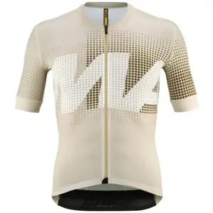 Maillot Mavic Aksium Graphic manches courtes beige - XXL pas cher
