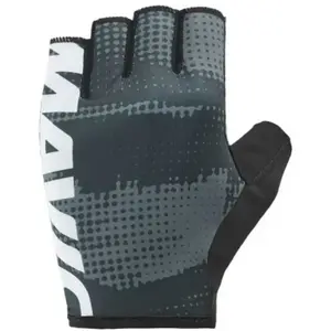 Gants Mavic Essential Padded Graphic gris foncé logo blanc - S pas cher