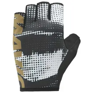 Gants Mavic Essential Padded Graphic gris foncé logo marron - M pas cher