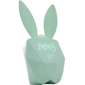 Comparateur de prix : Réveil Connecté Fonction Veilleuse Tête de Lapin Cutty Clock Connectility on Board Bleu