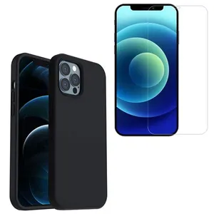 TOPRODUITS Coque de protection Noir + Verre trempé 2.5D pour Apple iPh...Vendu parcdiscount