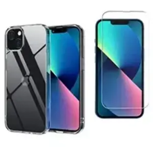 TOPRODUITS Coque de protection Transparente + Verre trempé pour iPhone...Vendu parcdiscount