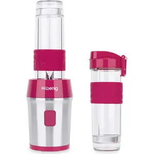 Comparateur de prix : H.Koenig - Mini blender à smoothies SMOO10 rose - 300W T.U