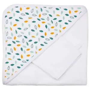 Trois Kilos Sept Cape de bain + gant Kolala et sa tribu (70 x 70 cm)