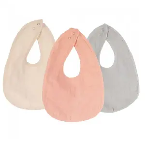 Lot de 3 bavoirs Naissance ROSE Trois Kilos SeptVendu paraubert