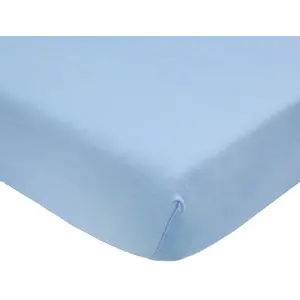 Trois Kilos Sept Drap housse en coton Ciel (60 x 120 cm) pas cher