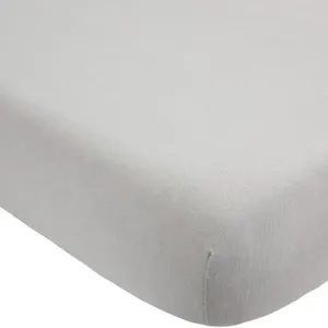 Trois Kilos Sept Drap housse en coton Gris (70 x 140 cm) pas cher