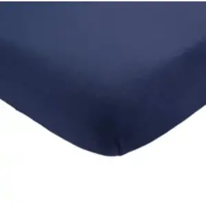 Comparateur de prix : Trois Kilos Sept Drap housse en coton Marine (60 x 120 cm)