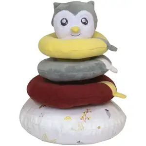 Comparateur de prix : Trois Kilos Sept Pyramide empilable en tissu Cache-cache en forêt