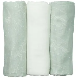 Comparateur de prix : Trois Kilos Sept Lot de 3 langes en mousseline Au large de Nova (70 x 70 cm)