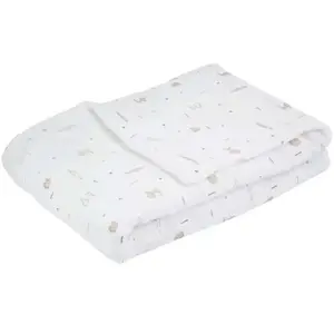 Couverture all over Tam Tam BEIGE Trois Kilos Sept pas cher