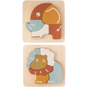 Comparateur de prix : Trois Kilos Sept Lot de 2 puzzles bébé en bois