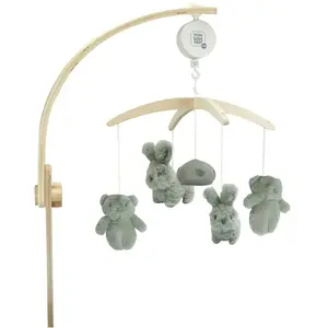 Mobile Musical En Bois Pour Bébé Vert