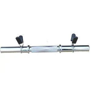 SPORTIFRANCE Barre d'haltères 2 kg + 2 stop disques Sporti France - argent - TU pas cher